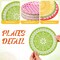 48 Pcs 7 Inch Colored Paper Plates Colorful Disposable Party Plates Multicolor Dessert Cake Plates Decoration for Birthday Baby Shower Graduation Party Supplies